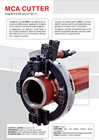 Брошюра разъемных труборезов G.B.C серии MCA