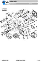 Взрыв-схема магнитных станков BDS MAB 825 / 845