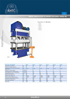 RHTC - Четырехколонные гидравлические прессы, серия MV