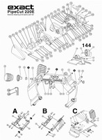 Взрыв-схема трубореза PipeCut 220E