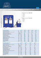 RHTC - Гидравлические прессы с неподвижным столом, серии FDM, FDV, FLM и FLV