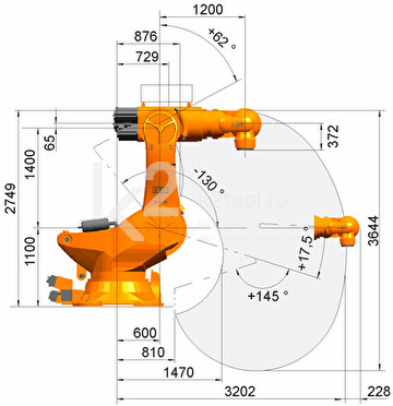 Промышленный робот KUKA KR 1000 titan, KR 1000 1300 titan PA-F