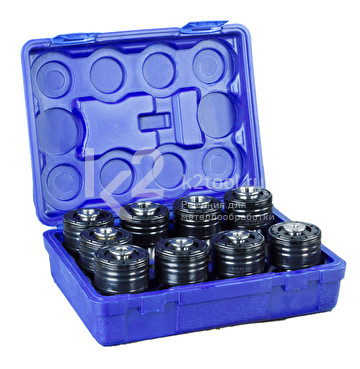 Набор головок резьбонарезных для манипуляторов ETM-24/PTM-24, GTM24, DIN, М6-М24, 9 шт.