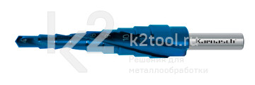 Ступенчатое сверло Ø 4-12 мм, HSS-XE с покрытием BLUE-DUR, Karnasch, арт. 20.1447
