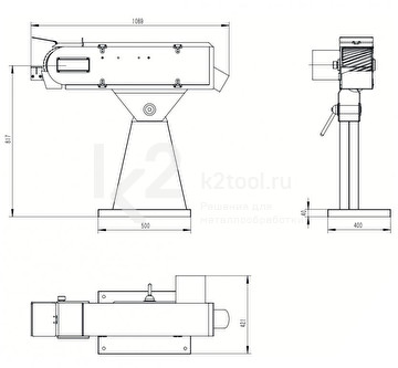 Ленточный шлифовальный станок Heden SF-150