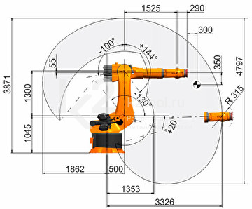 Промышленный робот KUKA KR 500 FORTEC, KR 340 R3330