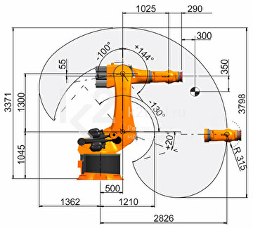 Промышленный робот KUKA KR 600 FORTEC, KR 600 R2830