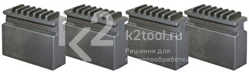 Комплект сырых кулачков для четырёхкулачкового токарного патрона Bison Ø 400 мм Camlock