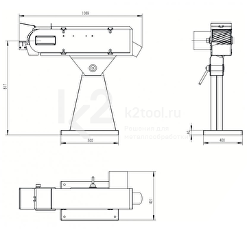 Ленточный шлифовальный станок Heden SF-150V