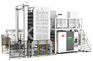 Автоматизированная система HGTECH серии LCK для загрузки и хранения листового металла