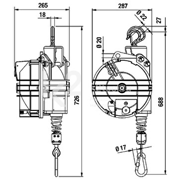 Балансир пружинный Tecna 9441