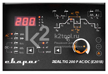 Инвертор сварочный Сварог REAL TIG 200 P AC/DC (E201B)