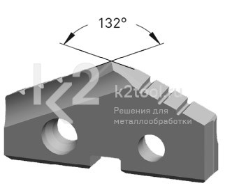 Сменная пластина из твердосплавного металла, покрытие Dia-Tec, Karnasch, арт. 22.5510
