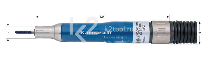Пневматическая прямошлифовальная машина Karnasch KA 100R, артикул 11.4714