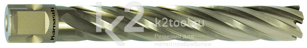 Корончатые сверла Gold-line Karnasch, длина 110 мм, Nitto + Weldon 19, арт. 20.1280N