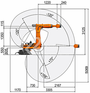 Промышленный робот KUKA KR QUANTEC, KR 210 R3300-2 K