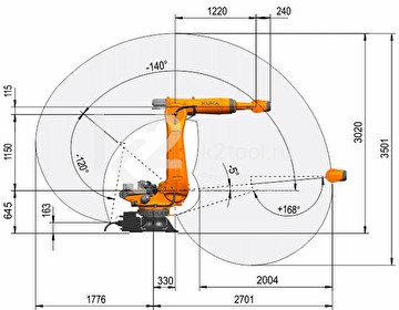 Промышленный робот KUKA KR QUANTEC, KR 250 R2700-2 F