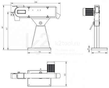 Ленточный шлифовальный станок Heden SF-75