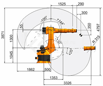 Промышленный робот KUKA KR 500 FORTEC, KR 480 R3330 MT-F