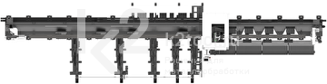 Лазерный труборез с тремя патронами HGTECH TP12036M