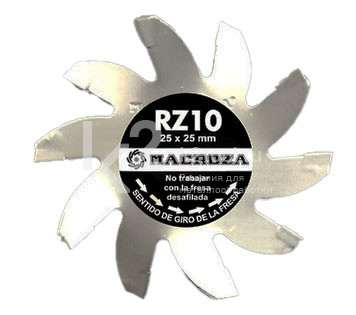 Фреза для штроборезов Macroza RZ10 25х25 мм