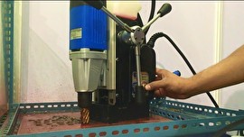 Процесс сверления магнитным станком BDS AutoMAB 350 за считанные секунды | Видео К2