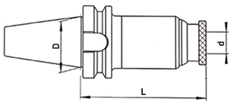 Патрон резьбонарезной BT30, M3-M16, тип GT12