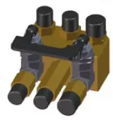 Газораспределитель 3x3 с запорным клапаном Promotech