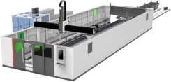 Лазерный труборез HGTECH серии STCS для 3D-резки сверхтяжёлых профилей