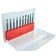 Набор мини-борфрез с покрытием Blue-Tec из 10 шт., Karnasch, арт. 11.4805