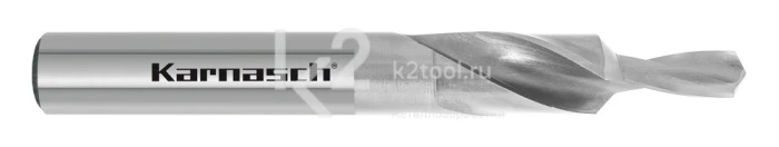 Короткие ступенчатые спиральные сверла, 90° (под винты с потайной головкой), HSS-XE, Karnasch, арт. 40.1040
