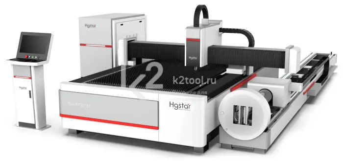 Комбинированный станок лазерной резки HGTECH серии SMART T с одним столом