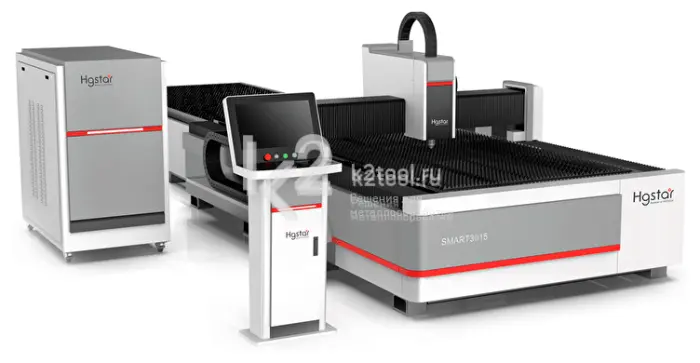 Лазерный станок HGTECH серии SMART PLUS со сменным столом для резки листов металла