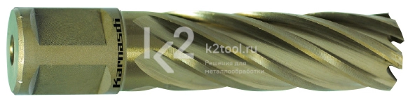 Корончатые сверла Gold-line Karnasch, длина 55 мм, Nitto + Weldon 19, арт. 20.1270N