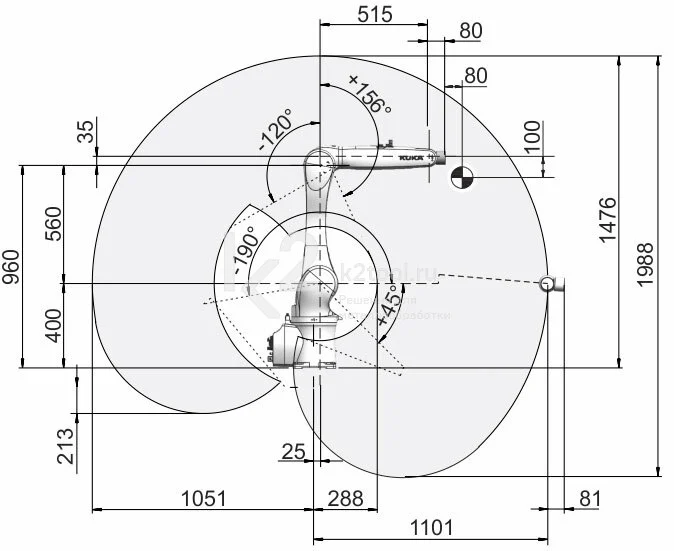 Промышленный робот KUKA KR AGILUS, KR 10 R1100 CR