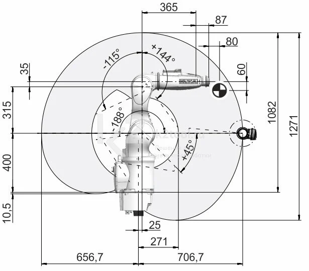 Промышленный робот KUKA KR AGILUS, KR 6 R700 CR