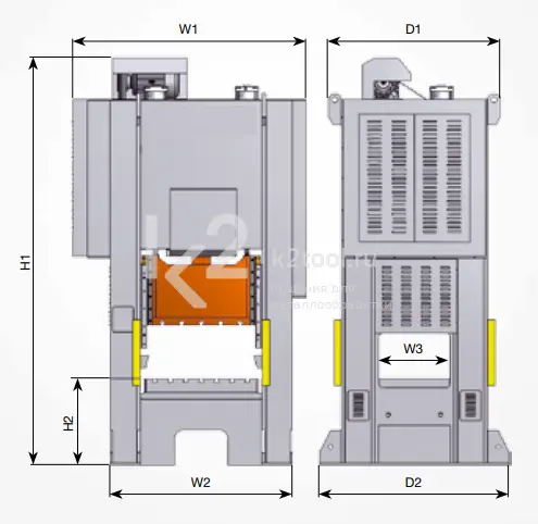 Однокривошипный пресс RHTC PPMVS-400