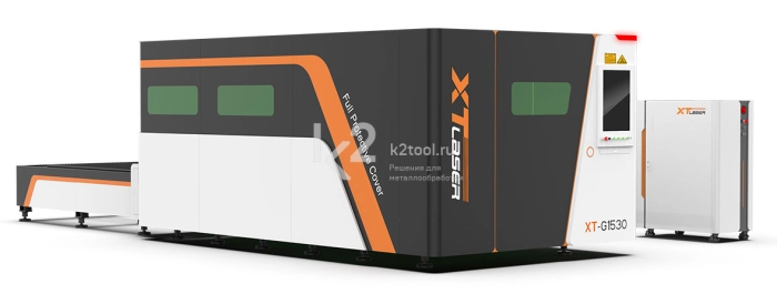Оптоволоконный лазерный станок XTLaser для резки металла закрытого типа серии G