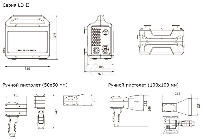 Портативный лазерный маркиратор Sunine LD50iII