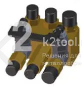 Газораспределитель 3x3 с запорным клапаном Promotech