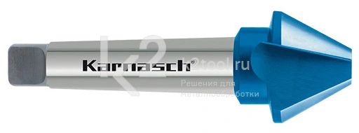 Коническая зенковка из быстрорежущей стали XE с покрытием BLUE-TEC, Karnasch арт. 40.3035