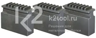 Комплект сырых кулачков для трёхкулачкового токарного патрона ø 80 мм