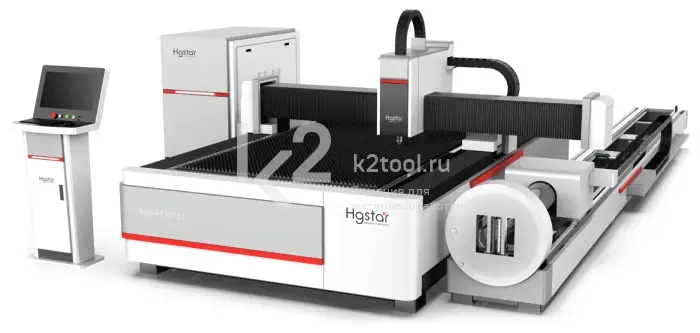 Комбинированный станок лазерной резки HGTECH серии SMART T с одним столом
