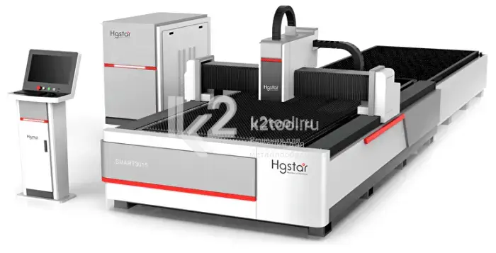 Лазерный станок HGTECH серии SMART PLUS со сменным столом для резки листов металла